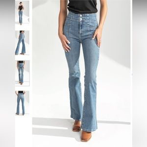 Free People - Jade Flare Jean in Sunburst Blue - size 30